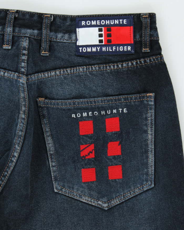 Tommy Hilfiger x Romeo Hunte Y2K Dark Wash Denim Wide Leg Jeans - W34 L29