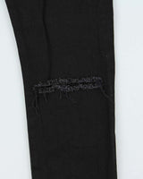 SS2015 Saint Laurent D02 Black Ripped Knee Skinny Jeans - W32 L33