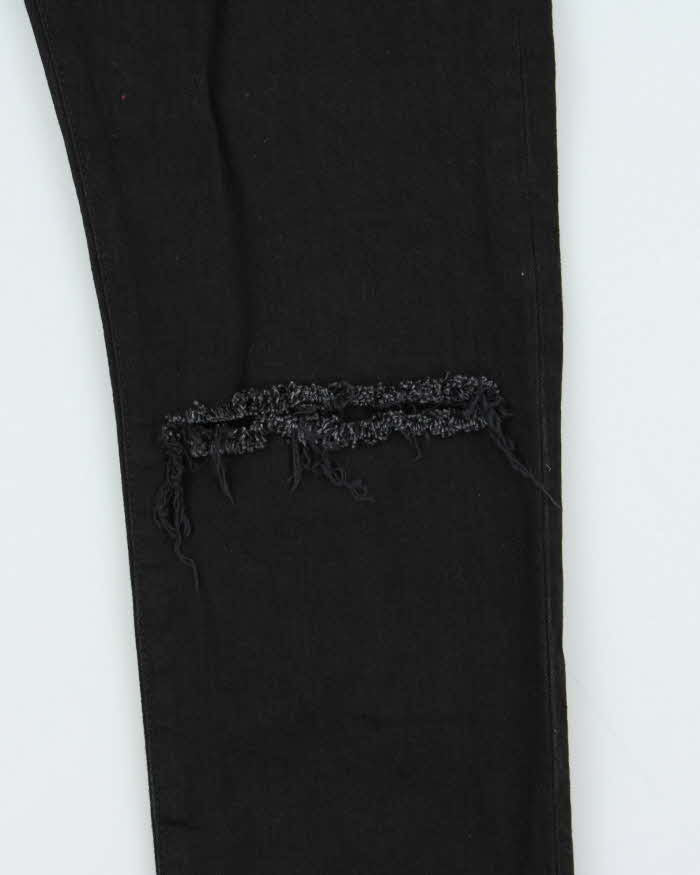 SS2015 Saint Laurent D02 Black Ripped Knee Skinny Jeans - W32 L33