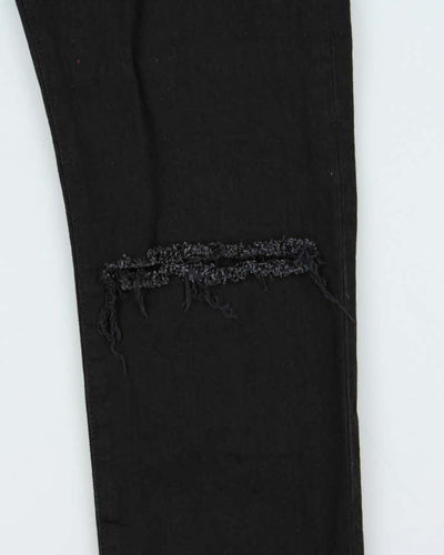 SS2015 Saint Laurent D02 Black Ripped Knee Skinny Jeans - W32 L33