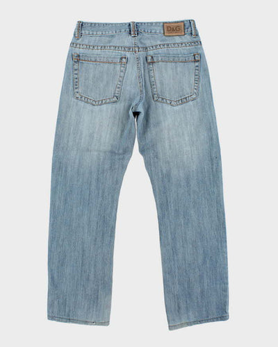 Vintage Y2K 00s D&G Straight Leg Denim Jeans - W32 L28