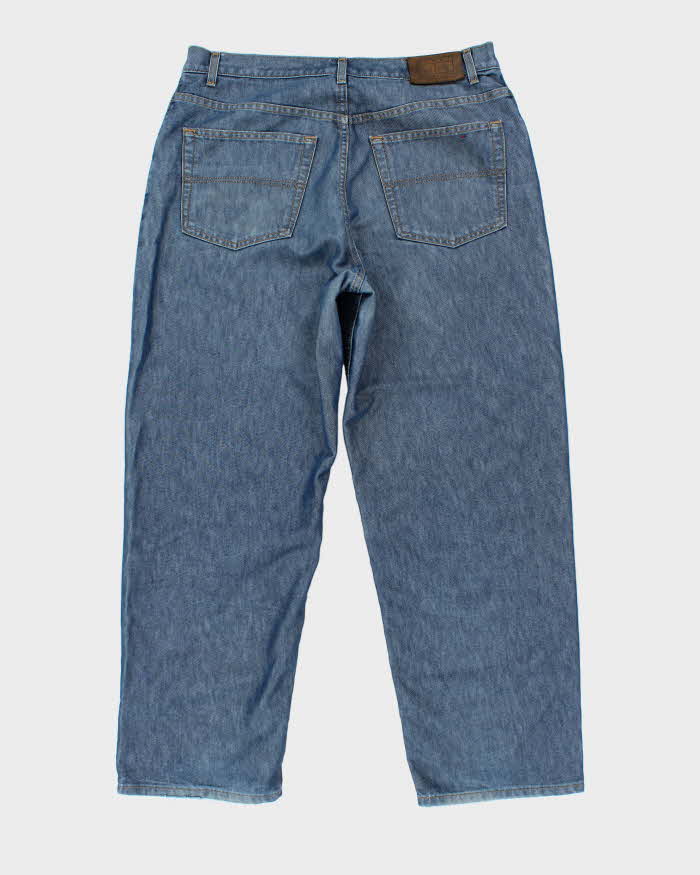 Vintage Y2K 00s Tommy Hilfiger Two-Tone Wash Wide Leg Jeans - W38 L32