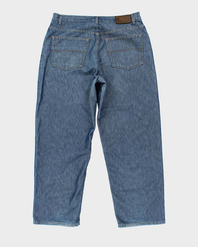 Vintage Y2K 00s Tommy Hilfiger Two-Tone Wash Wide Leg Jeans - W38 L32