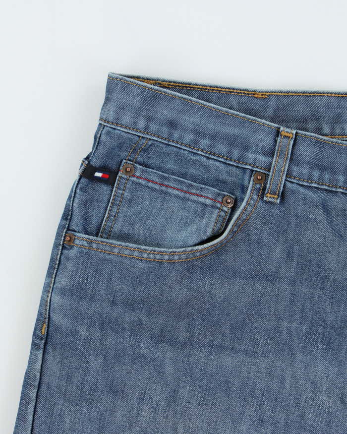 Vintage Y2K 00s Tommy Hilfiger Two-Tone Wash Wide Leg Jeans - W38 L32