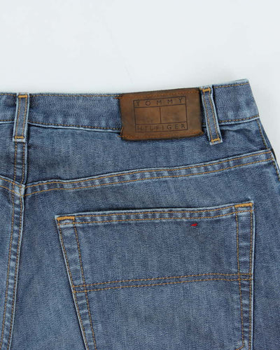Vintage Y2K 00s Tommy Hilfiger Two-Tone Wash Wide Leg Jeans - W38 L32