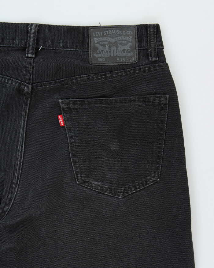 Vintage Levi's 505 Black Straight Leg Jeans - W34 L29
