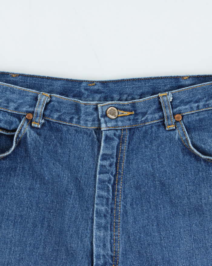 Vintage 1990s Big Blue Wide Straight Leg Jeans - W34 L30