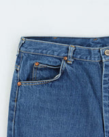 Vintage 1990s Big Blue Wide Straight Leg Jeans - W34 L30