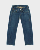 Vintage 2002 Levi's Red 01M F02 Made In Croatia Japanese Denim Straight Leg Jeans - W33 L28