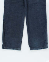 Vintage Y2K 00s Exco Embroidered Dark Denim Wide Leg Jeans - W34 L32