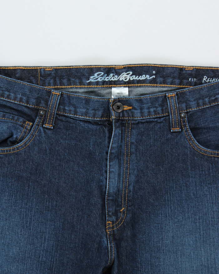 Vintage Eddie Bauer Dark Denim Relaxed Fit Jeans - W38 L32