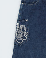Vintage Y2K 00s Southpole Embroidered Baggy Hip Hop Jeans - W32 L26