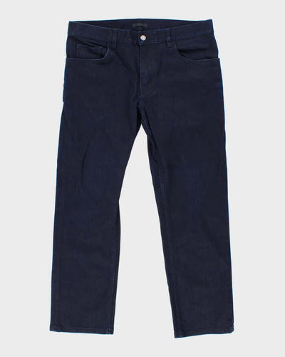AW2018 Prada Indigo Dark Denim Tapered Straight Leg Jeans - W34 L27