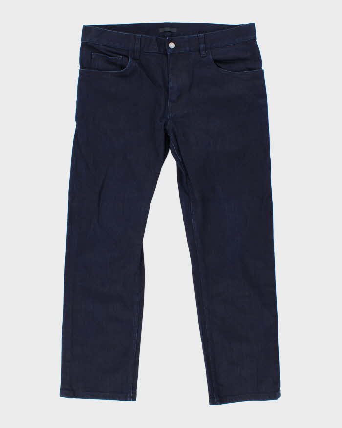 AW2018 Prada Indigo Dark Denim Tapered Straight Leg Jeans - W34 L27