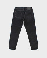 Acne Studios Bla Konst 1996 Used Black Metal Tapered Slim Jeans - W32 L28