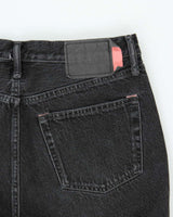 Acne Studios Bla Konst 1996 Used Black Metal Tapered Slim Jeans - W32 L28