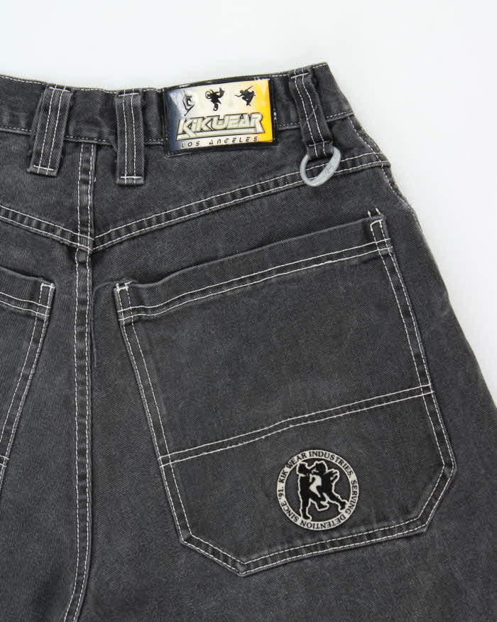 Vintage 1990s Y2K Kikwear LA Baggy Wide Leg Jeans - W30 L27