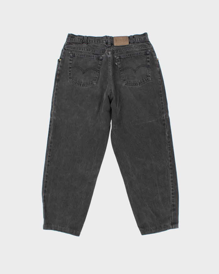 Vintage 1990s Levi's Black Label Tapered Wide Leg Jeans - W32 L27
