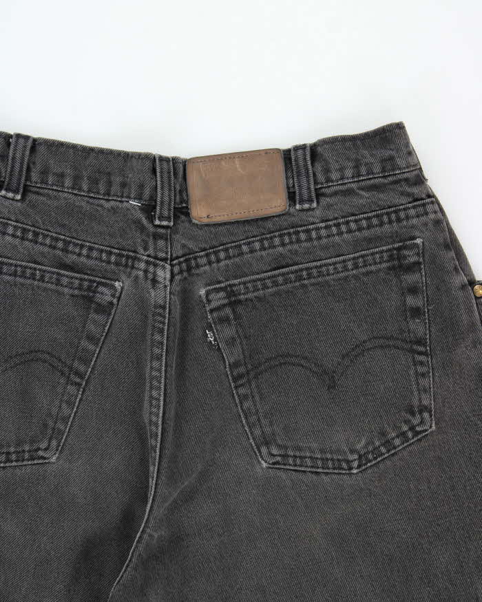 Vintage 1990s Levi's Black Label Tapered Wide Leg Jeans - W32 L27