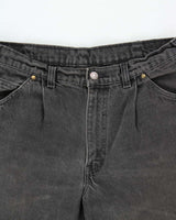 Vintage 1990s Levi's Black Label Tapered Wide Leg Jeans - W32 L27