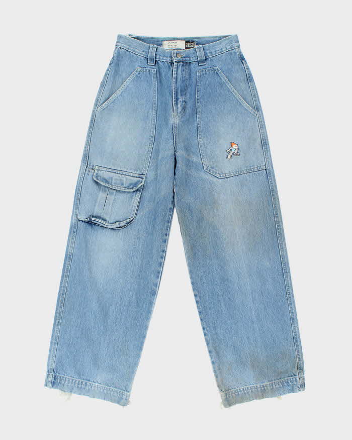 Vintage 1990s Glussco Wide Leg Denim Jeans - W30 L30