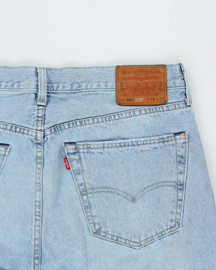 Levi's 501 150th Anniversary Light Denim Straight Leg Jeans - W36 L34