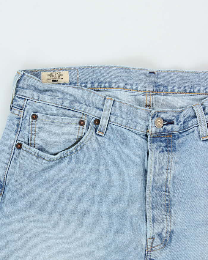 Levi's 501 150th Anniversary Light Denim Straight Leg Jeans - W36 L34