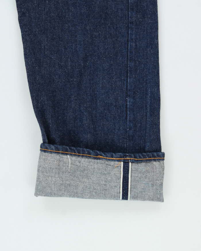 Vintage 1970s Levi's 502 16 Stamped Made In USA Raw Denim Selvedge Edge Straight Leg Tapered Jeans - W38 L34