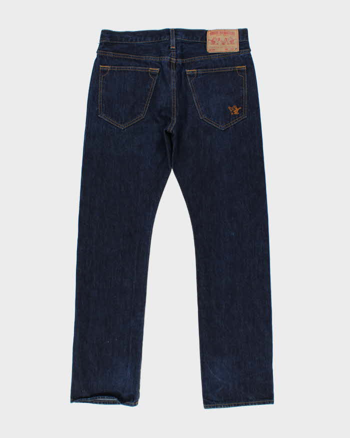 Vintage True Religion Japanese Selvedge Denim Straight Leg Jeans - W34 L32
