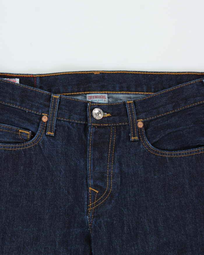 Vintage True Religion Japanese Selvedge Denim Straight Leg Jeans - W34 L32