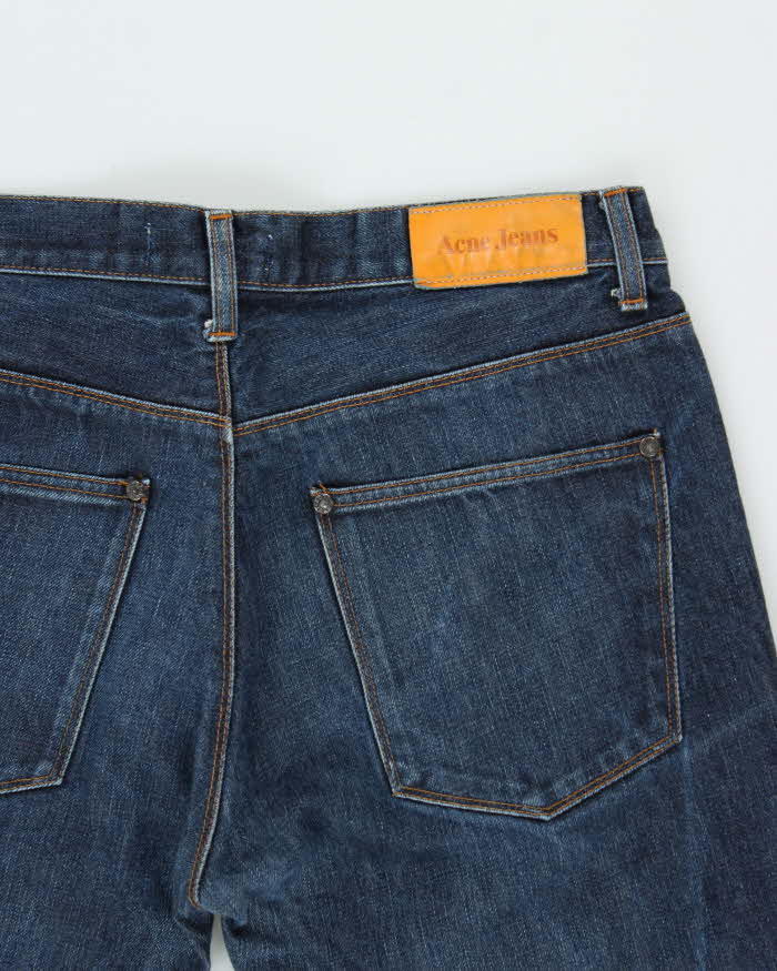 Vintage Acne Raw Indigo Denim Slim Fit Jeans - W32 L33
