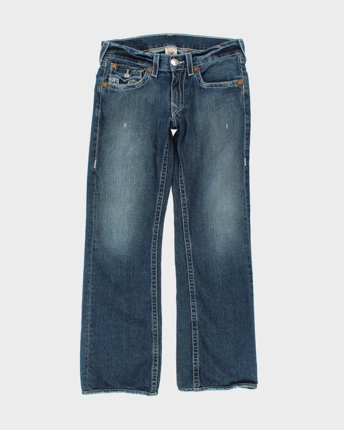 Vintage Y2K 00s True Religion Billy Flap Straight Leg Bootcut Jeans - W33 L32