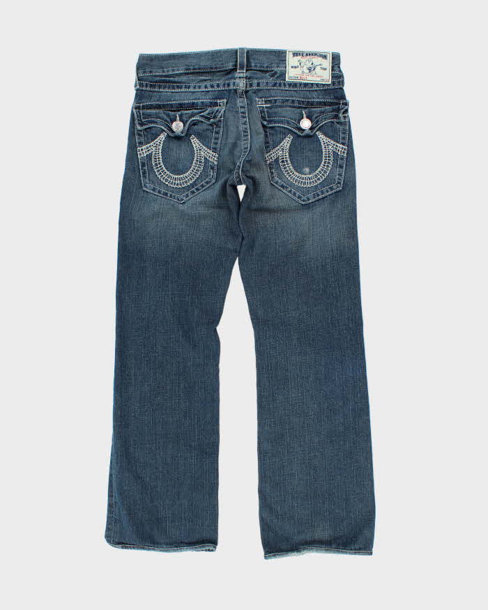 Vintage Y2K 00s True Religion Billy Flap Straight Leg Bootcut Jeans - W33 L32