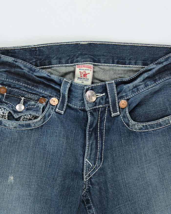 Vintage Y2K 00s True Religion Billy Flap Straight Leg Bootcut Jeans - W33 L32