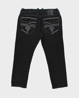 Vintage Y2K 00s Rock Revival Contrast Stitch Rey Straight Leg Denim Jeans - W36 L28