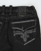 Vintage Y2K 00s Rock Revival Contrast Stitch Rey Straight Leg Denim Jeans - W36 L28