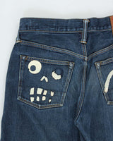 Vintage Y2K 00s Evisu 'Did Everything' Japanese Denim Straight Leg Jeans - W30 L31