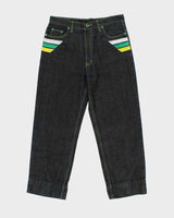 Vintage Y2K 00s Coogi Embroidered Stone Wash Denim Wide Leg Jeans - W34 L28