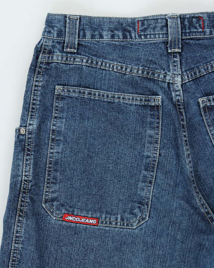 Vintage 1990s JNCO Dragon Super Wide Leg Baggy Denim Jeans - W33 L30