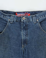 Vintage 1990s JNCO Dragon Super Wide Leg Baggy Denim Jeans - W33 L30