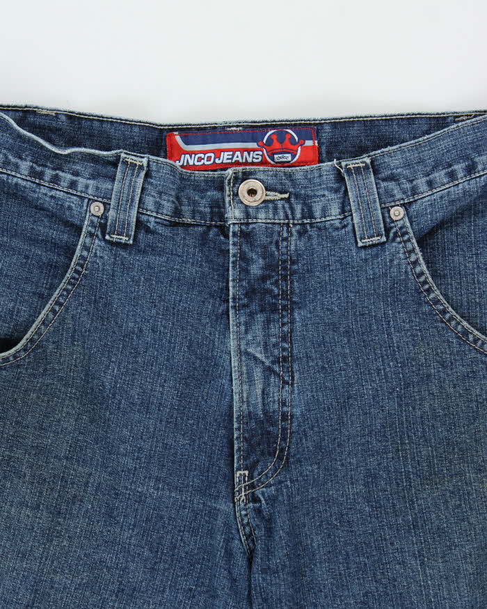 Vintage 1990s JNCO Dragon Super Wide Leg Baggy Denim Jeans - W33 L30
