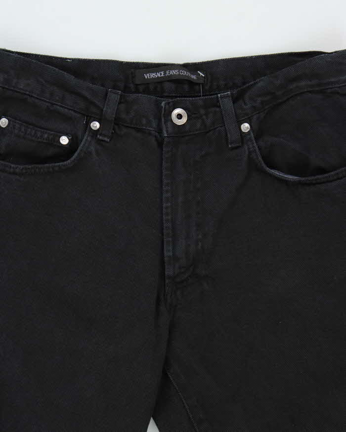 Vintage Y2K 00s Versace JC Double Dyed Wide Leg Denim Jeans - W30 L30