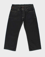 Vintage Y2K 00s Evisu x Puma Black Wide Leg Denim Jeans - W36 L26