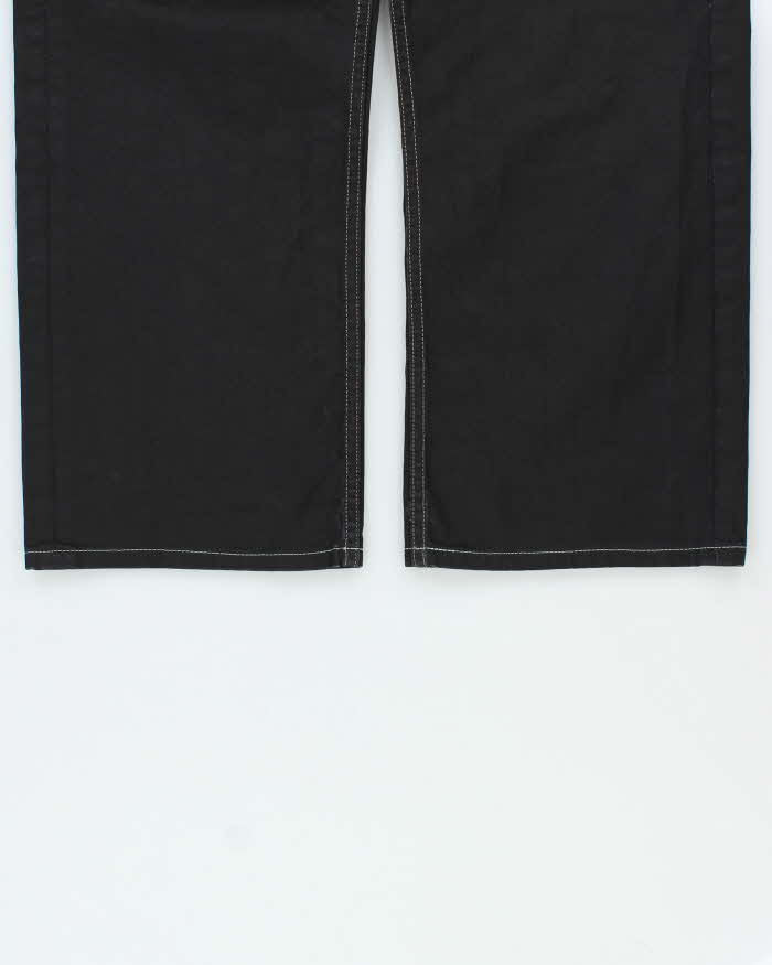 Vintage Y2K 00s Evisu x Puma Black Wide Leg Denim Jeans - W36 L26