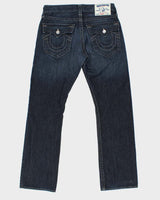 Vintage True Religion Flap Pocket Indigo Straight Leg Denim Jeans - W34 L34