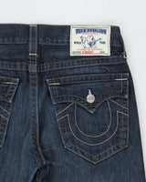 Vintage True Religion Flap Pocket Indigo Straight Leg Denim Jeans - W34 L34