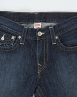 Vintage True Religion Flap Pocket Indigo Straight Leg Denim Jeans - W34 L34
