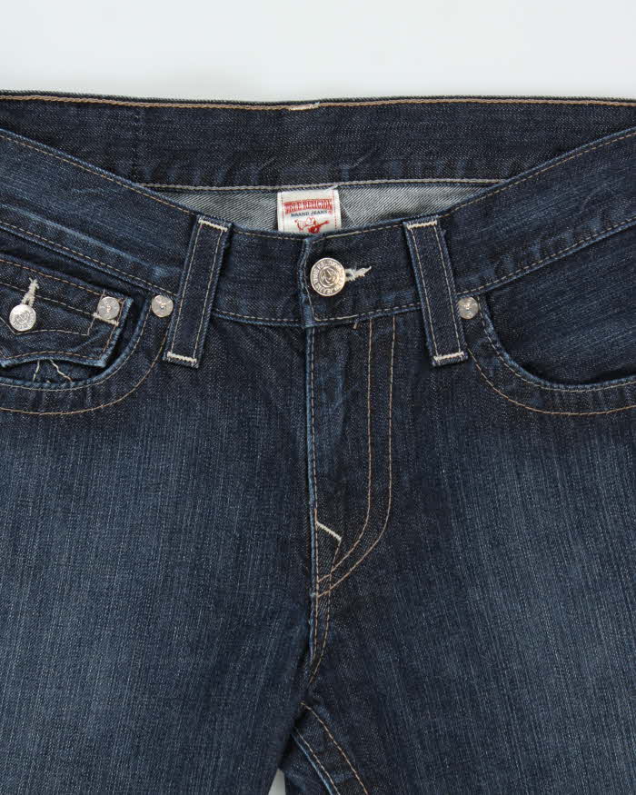Vintage True Religion Flap Pocket Indigo Straight Leg Denim Jeans - W34 L34