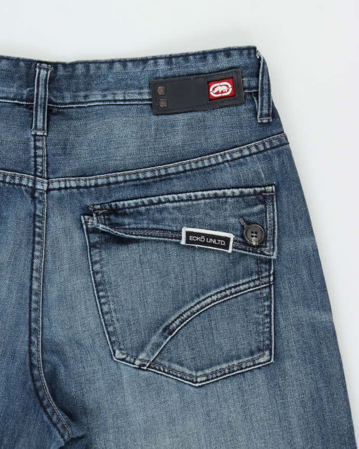 Vintage Y2K 00s Ecko UNLTD Baggy Fit Wide Leg Denim Jeans - W34 L32