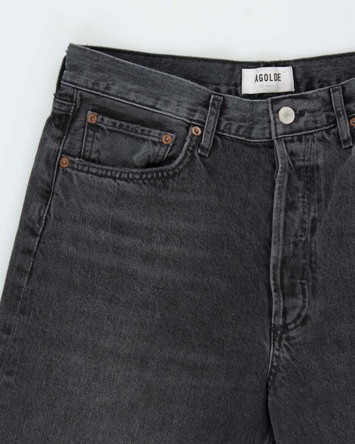 Agolde Wide Leg Black Jeans - W32 L29